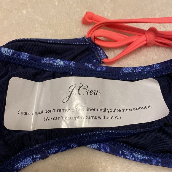 J. Crew Navy floral bouquet bikini NWT size 2X/3X - Picture 11 of 12